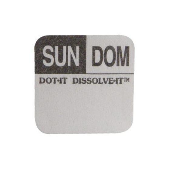 Commercial Dissolve-It 1 in x 1 in Sunday Label 81446